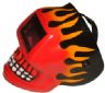 RED SKULL WELDING HELMET WITH STANDARD AUTO LENS